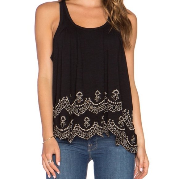 Free People Tops - FREE PEOPLE toosaloosa attina embroidered tank top